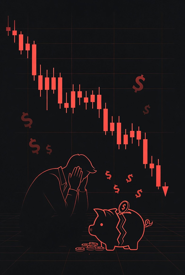 Downward Trading Chart